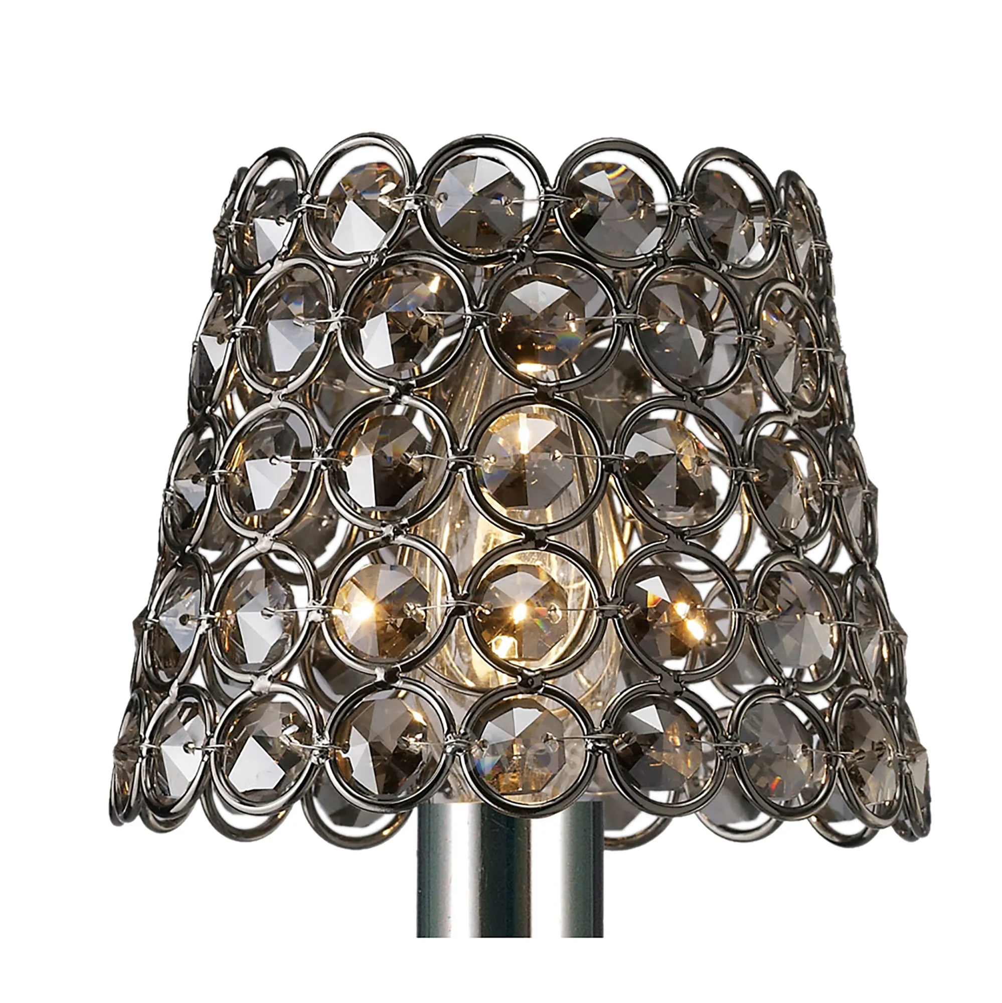 ILS10703  Crystal Ring Clip-On Shade Black Chrome
